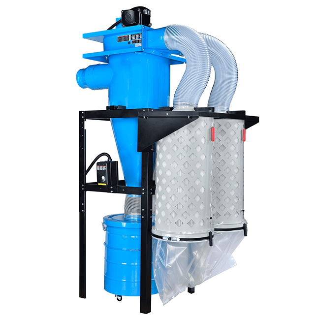 5HP Cyclone Dust Collector for Sawdust, CNC, Sanding & Fine Dust Applications